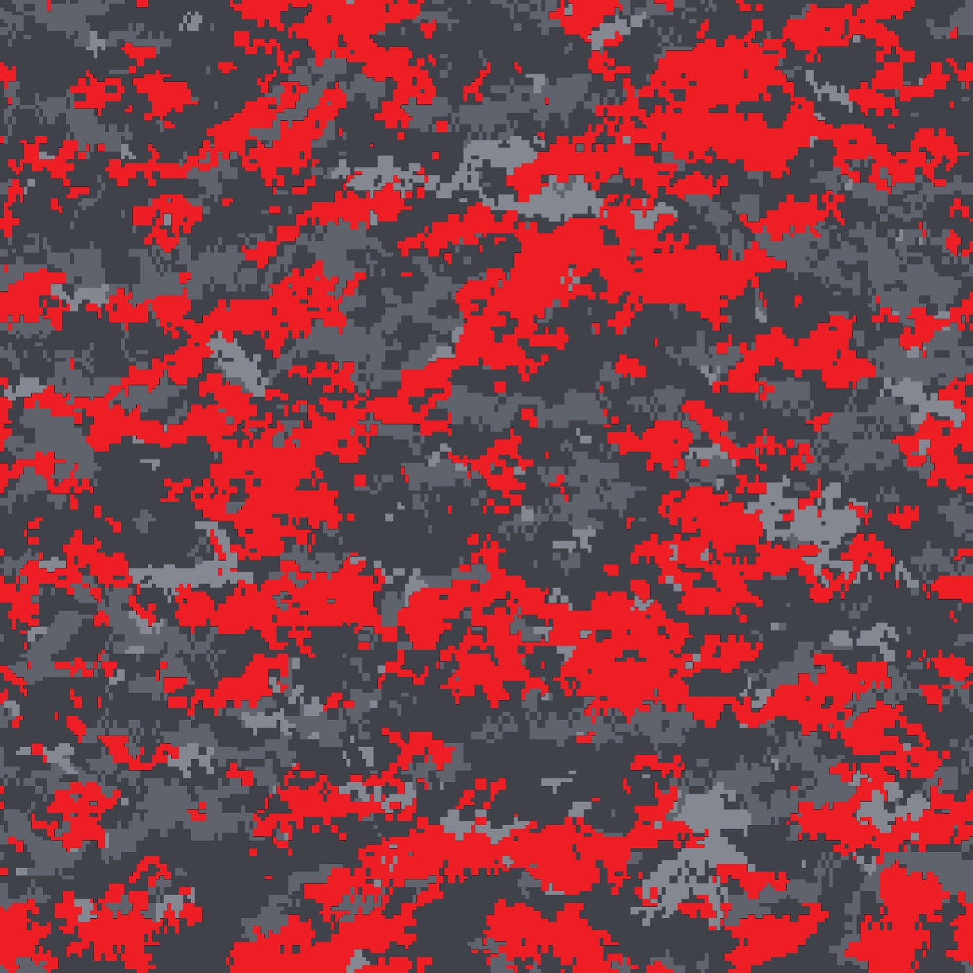 Digital Camo Red — gray iPad skin