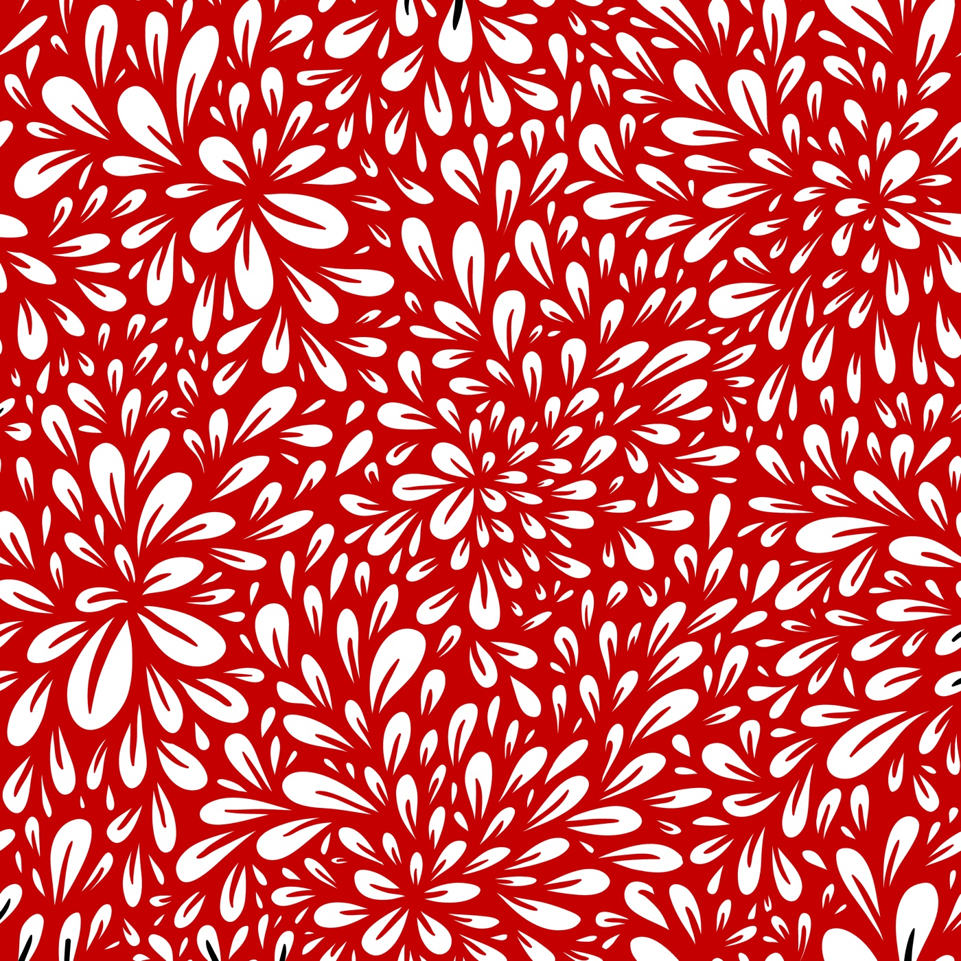 Red Floral Sprout — red Nintendo Switch skin