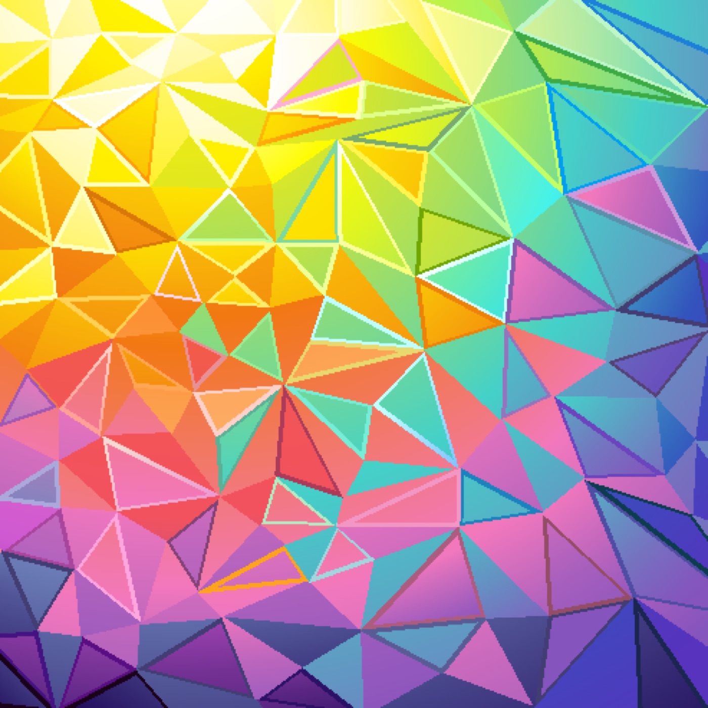 Retro Geometric Prism — retro Laptop skin