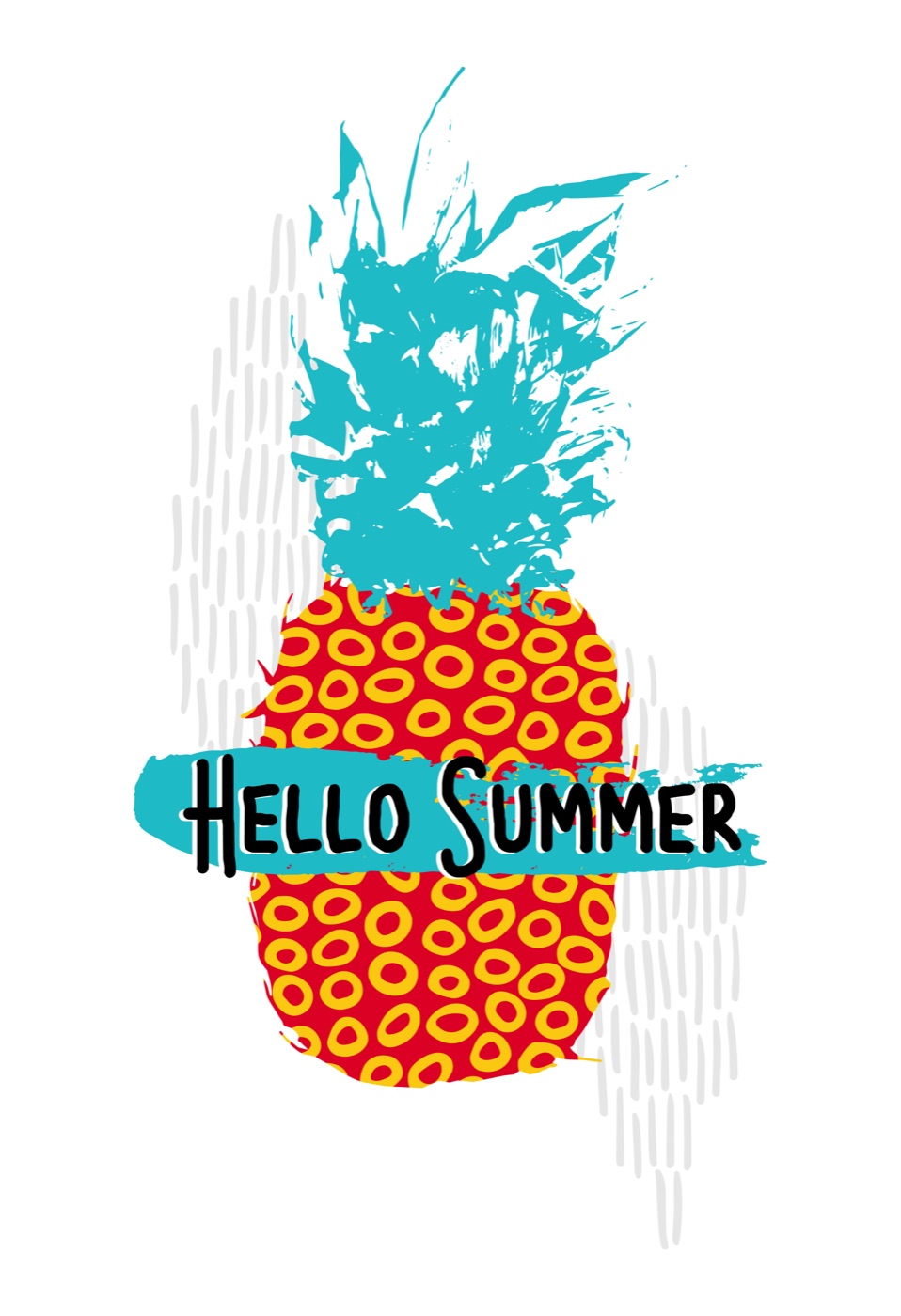 Retro Summer Pineapple — tropical Steam Deck skin