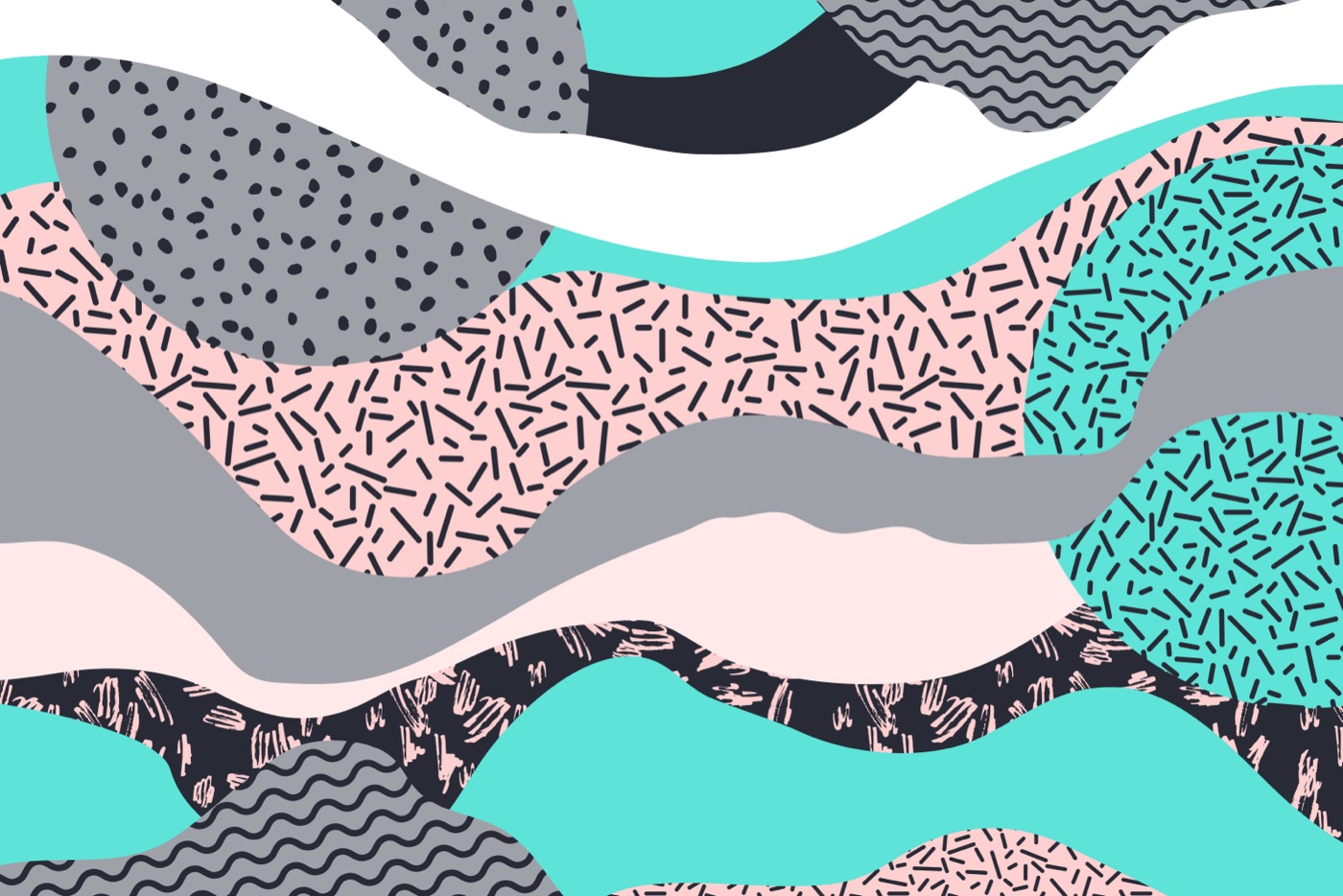 Retro Summer Waves — retro Kindle skin