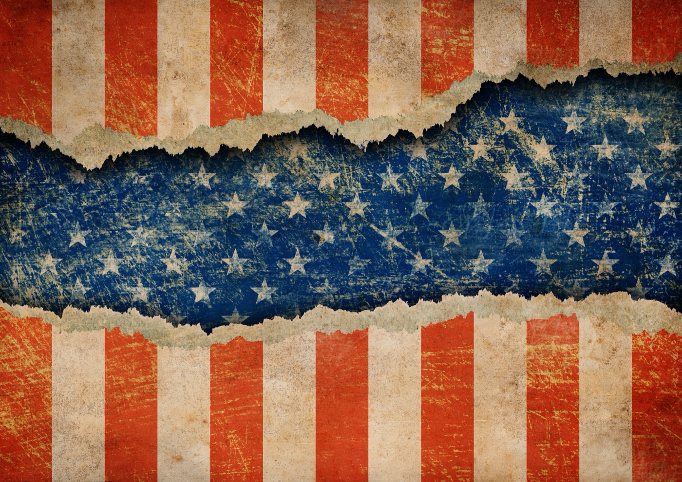 Torn Glory Flag — patriotic iPhone skin