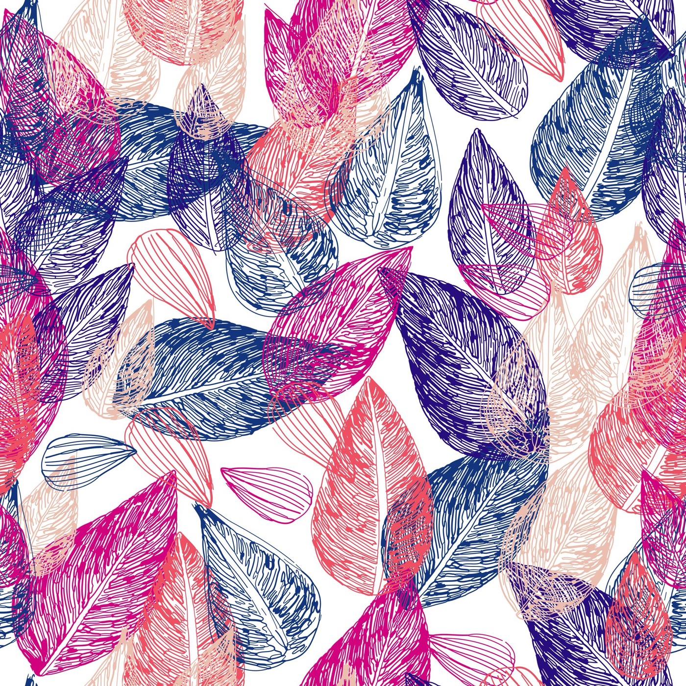 Abstract Leaf Pattern — floral MacBook skin