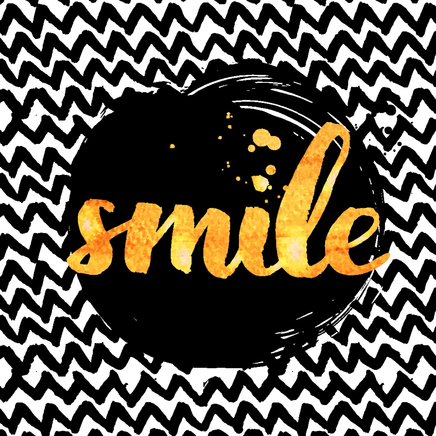 Golden Smile Sketch — abstract paint Xbox skin