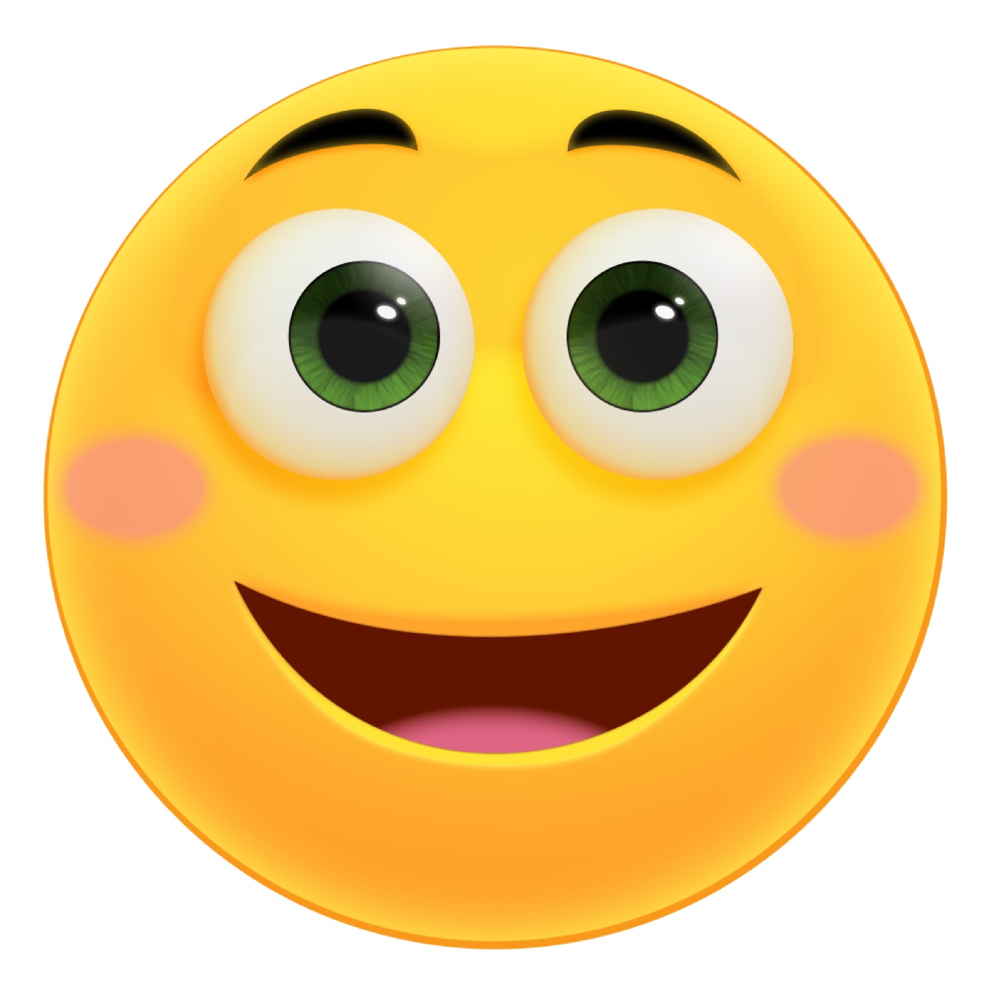 Friendly Smiley Face — yellow Kindle skin