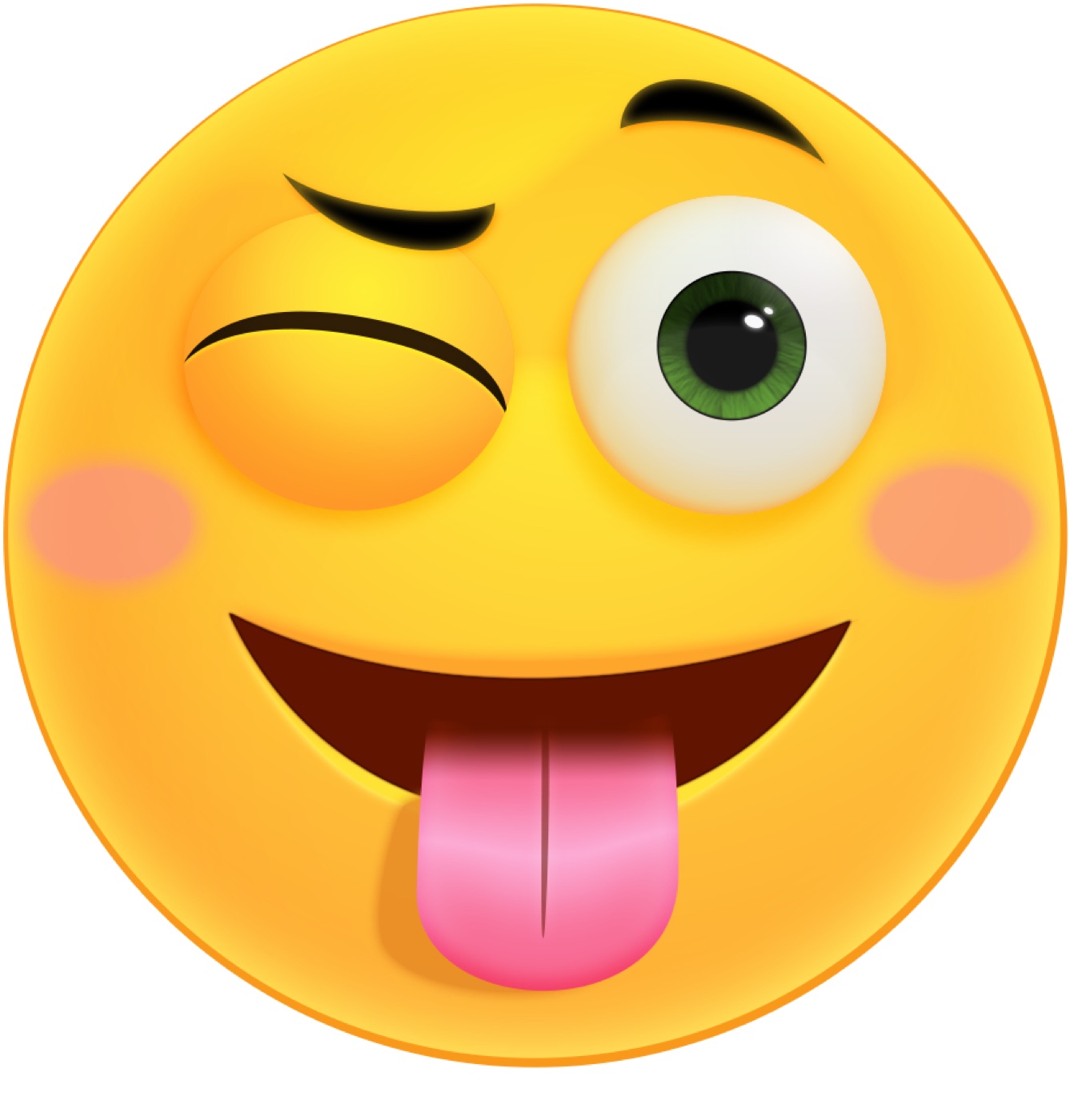 Wink Tongue Emoticon — y2k MagicBand skin