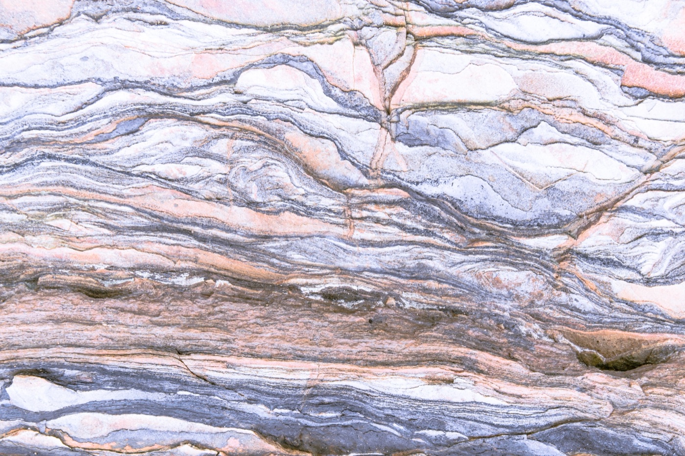 Stacked Rock Layers — abstract paint MacBook skin