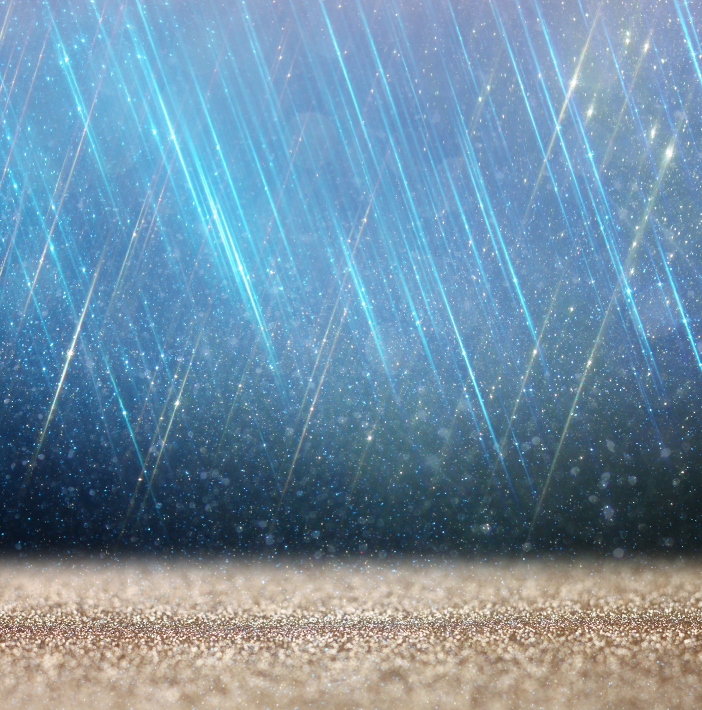 Blue Gold Glitter — holographic iPhone skin