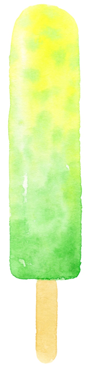 Lime Popsicle — yellow Laptop skin