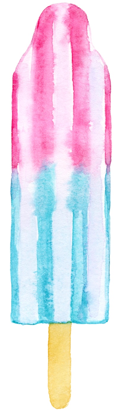 Popsicle Watercolor Dream — pastel MacBook skin