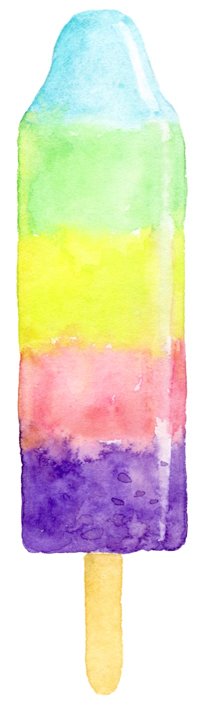 Rainbow Ice Pop — pastel MacBook skin