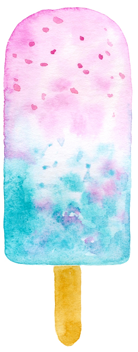 Summer Pop Treat — turquoise Laptop skin