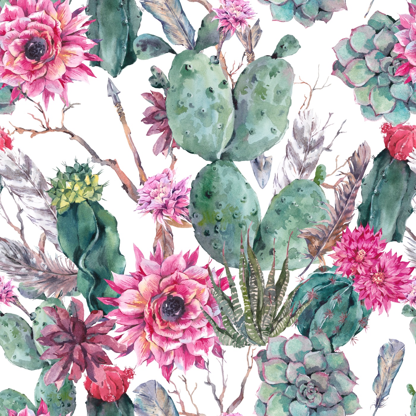 Desert Bloom Watercolor — sage green iPhone skin