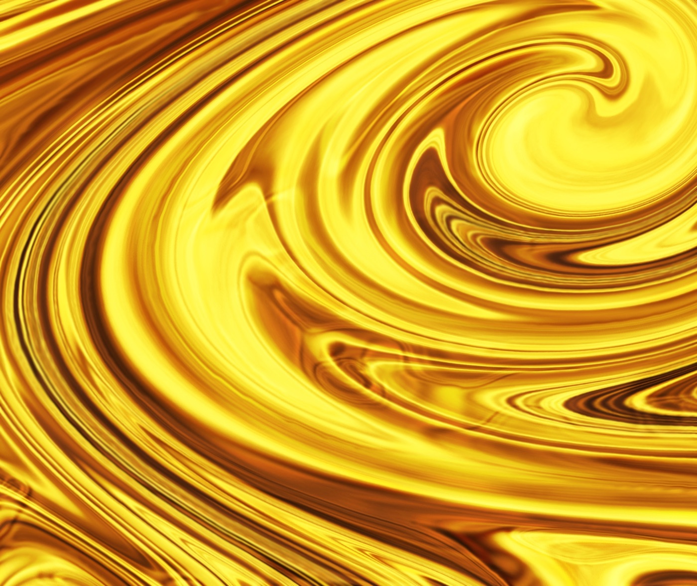 Swirling Liquid Gold — maximalist Nintendo Switch skin