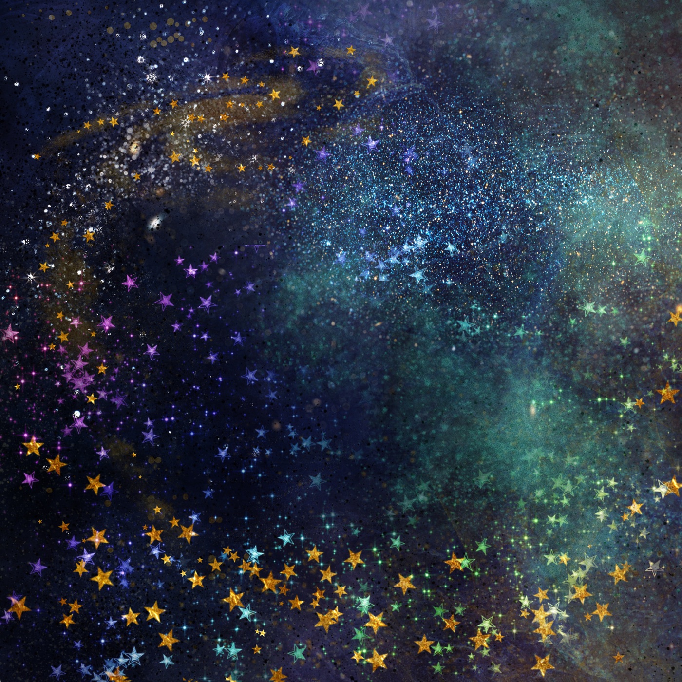 Swirling Star Explosion — galaxy Kindle skin