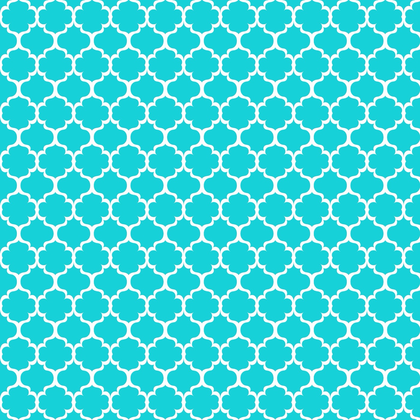 Teal Moroccan Pattern — white Steam Deck skin