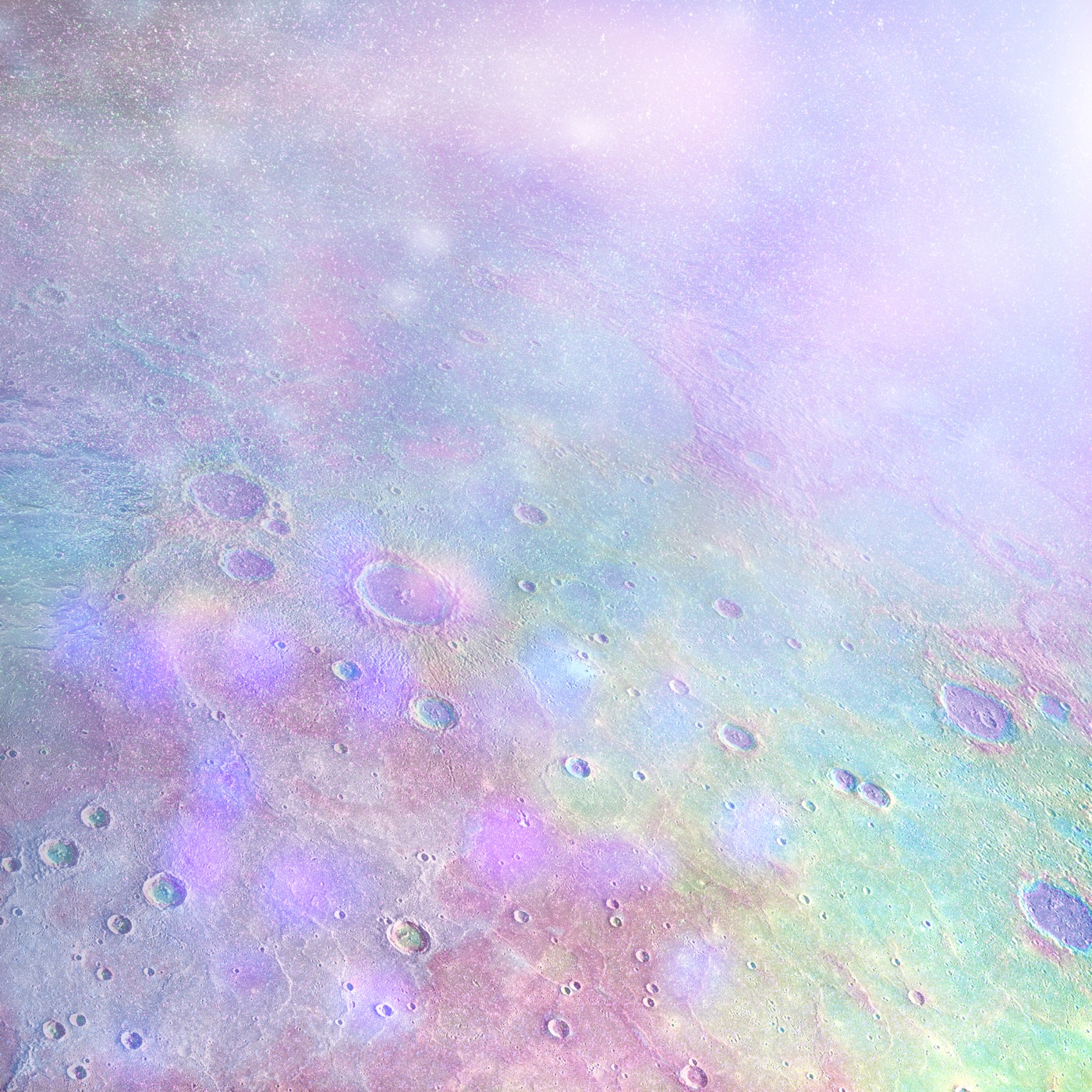 Tie-Dye Cratered Moon — lavender Laptop skin