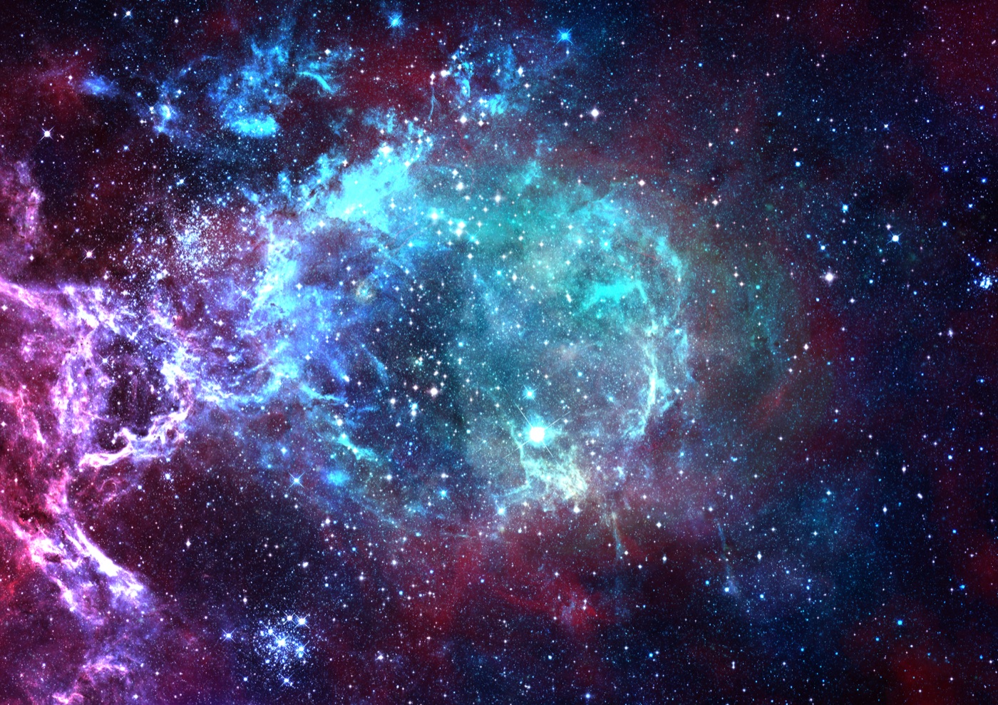 Trippy Space Nebula — galaxy Laptop skin