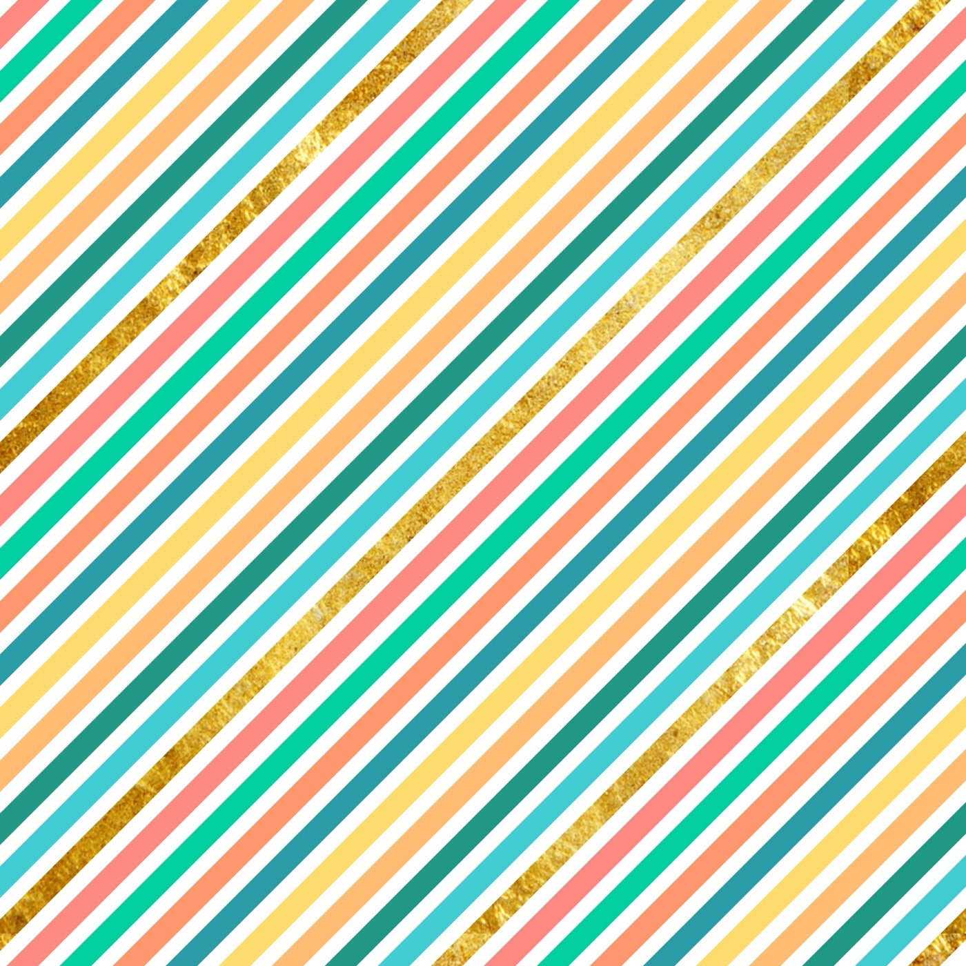 Tropical Gold Stripes — retro Apple Watch skin