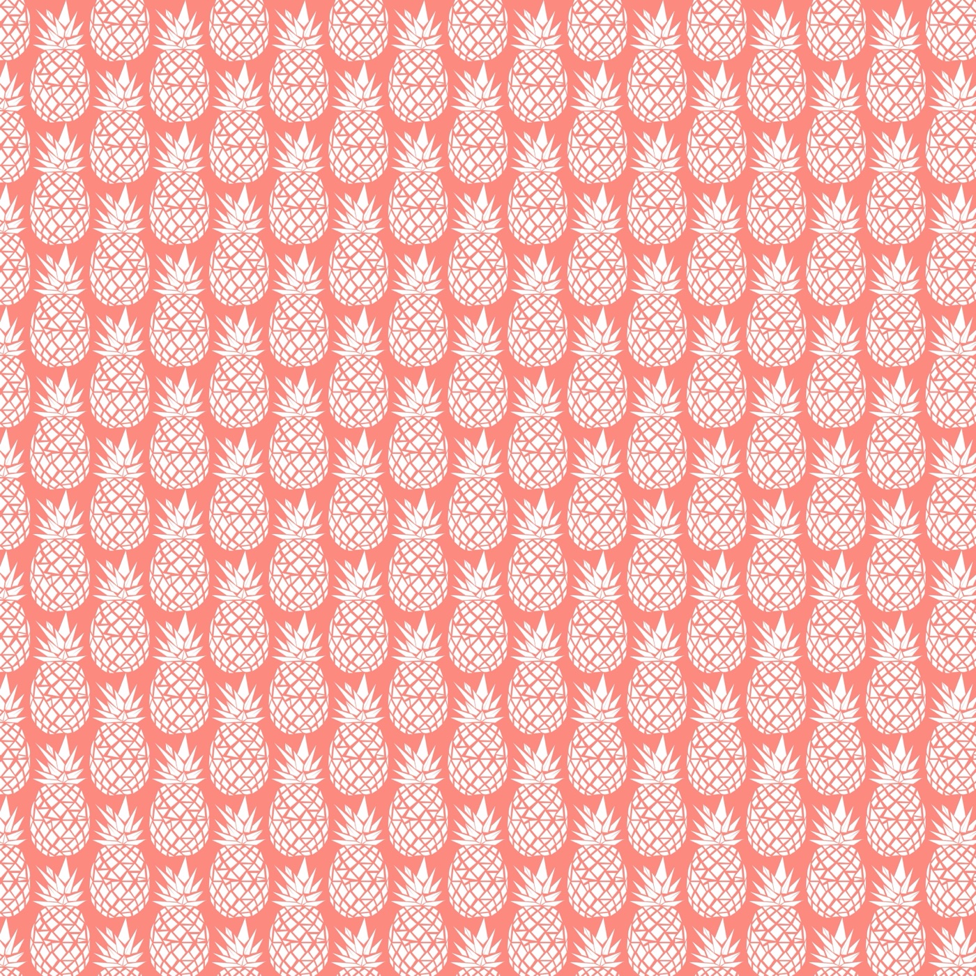 Tropical Pineapple Summer — coral MacBook skin