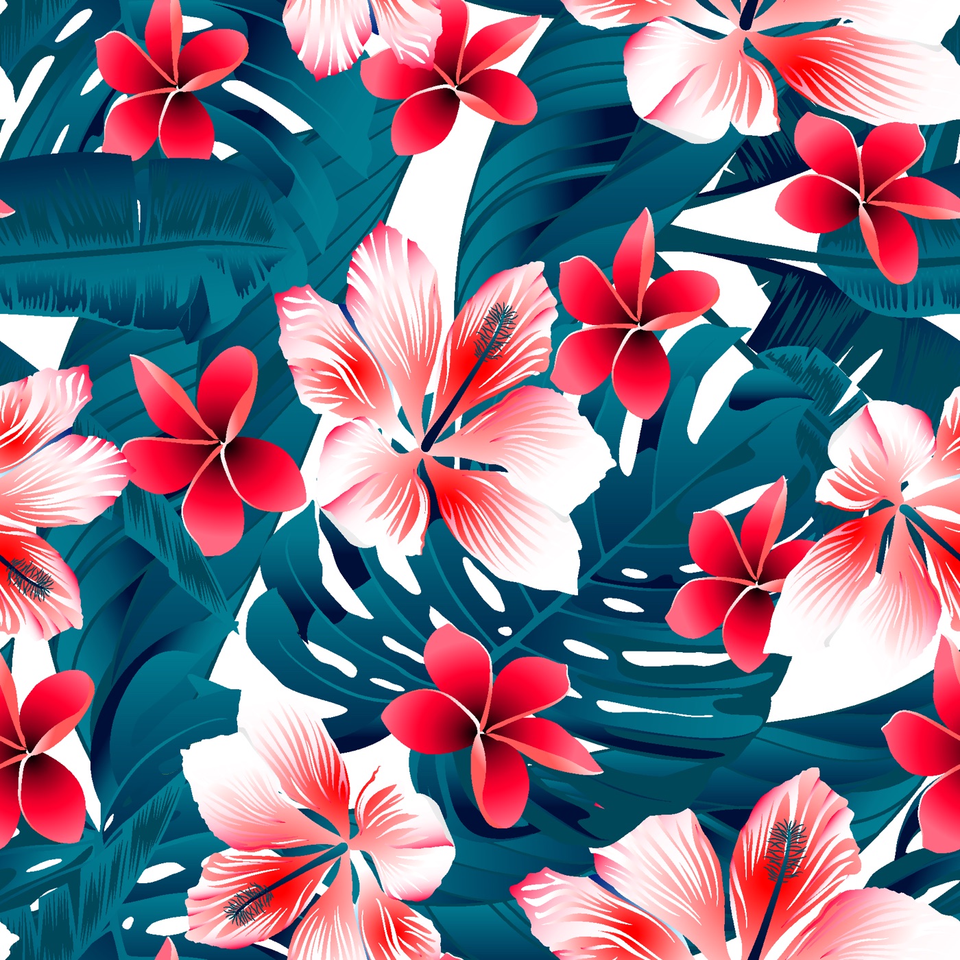Vivid Tropical Hibiscus — floral MacBook skin