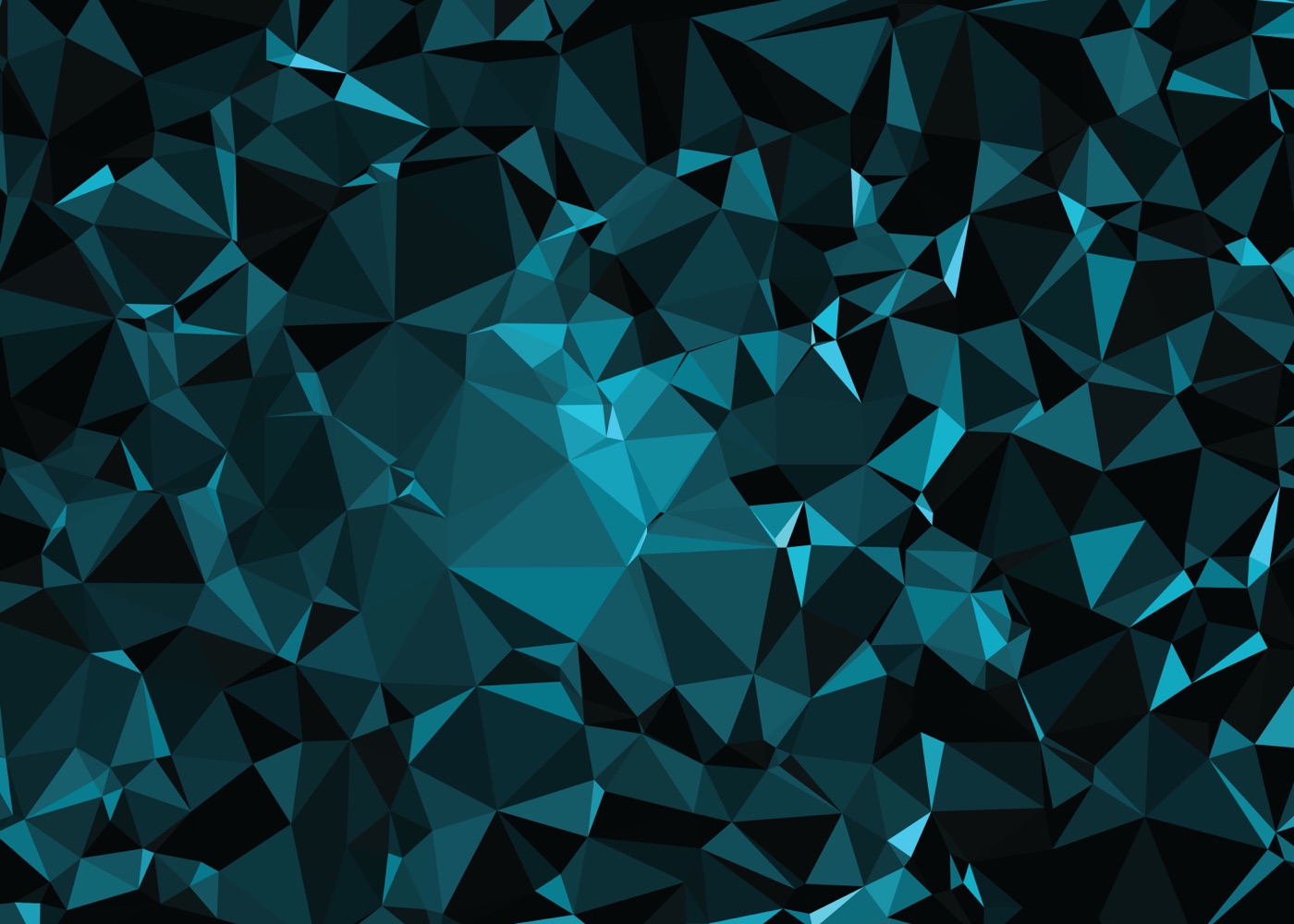 Turquoise Triangle Shards — turquoise Laptop skin