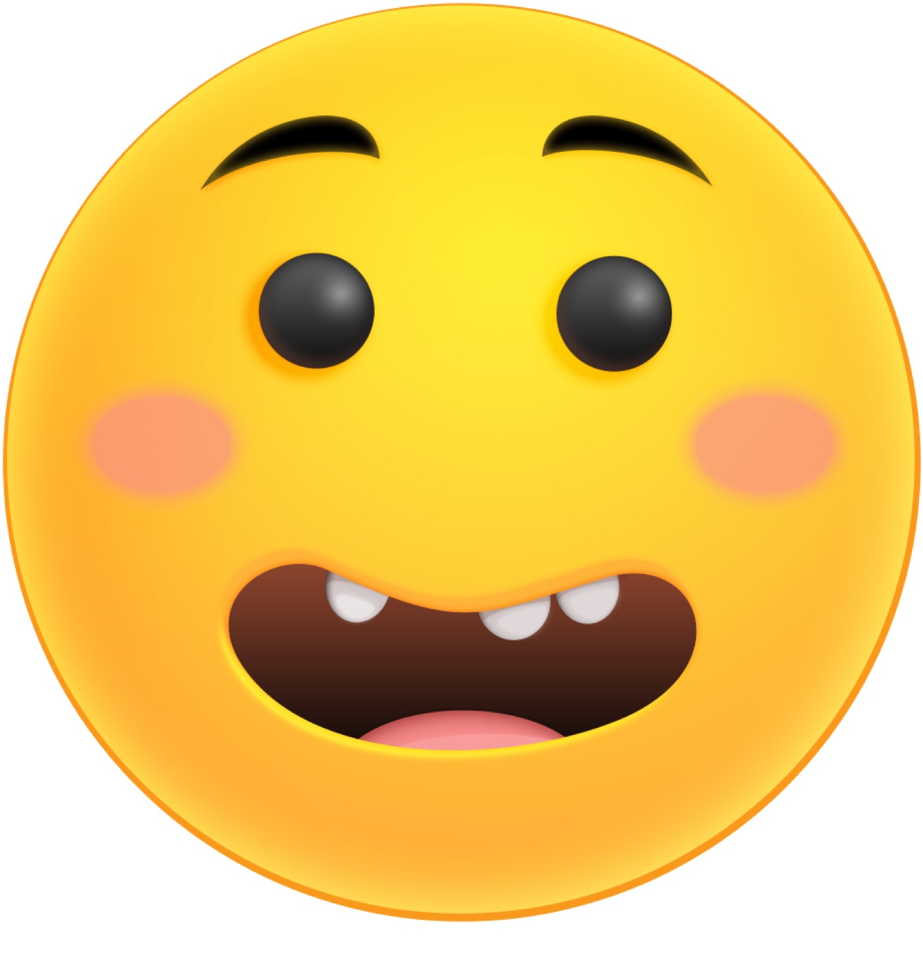 Friendly Emoticon Face — yellow Nintendo Switch skin