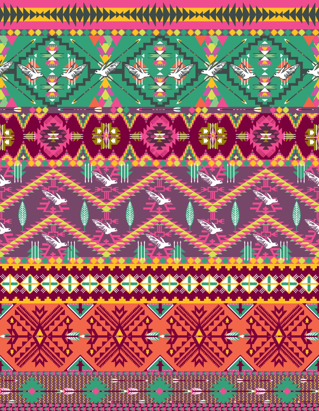 Aztec Birdy Pattern — geometric Kindle skin