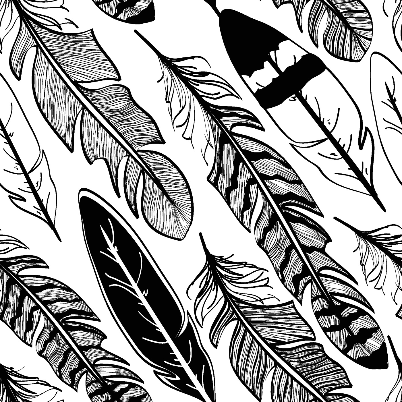 Vector Feather Pattern — minimalist Steam Deck skin