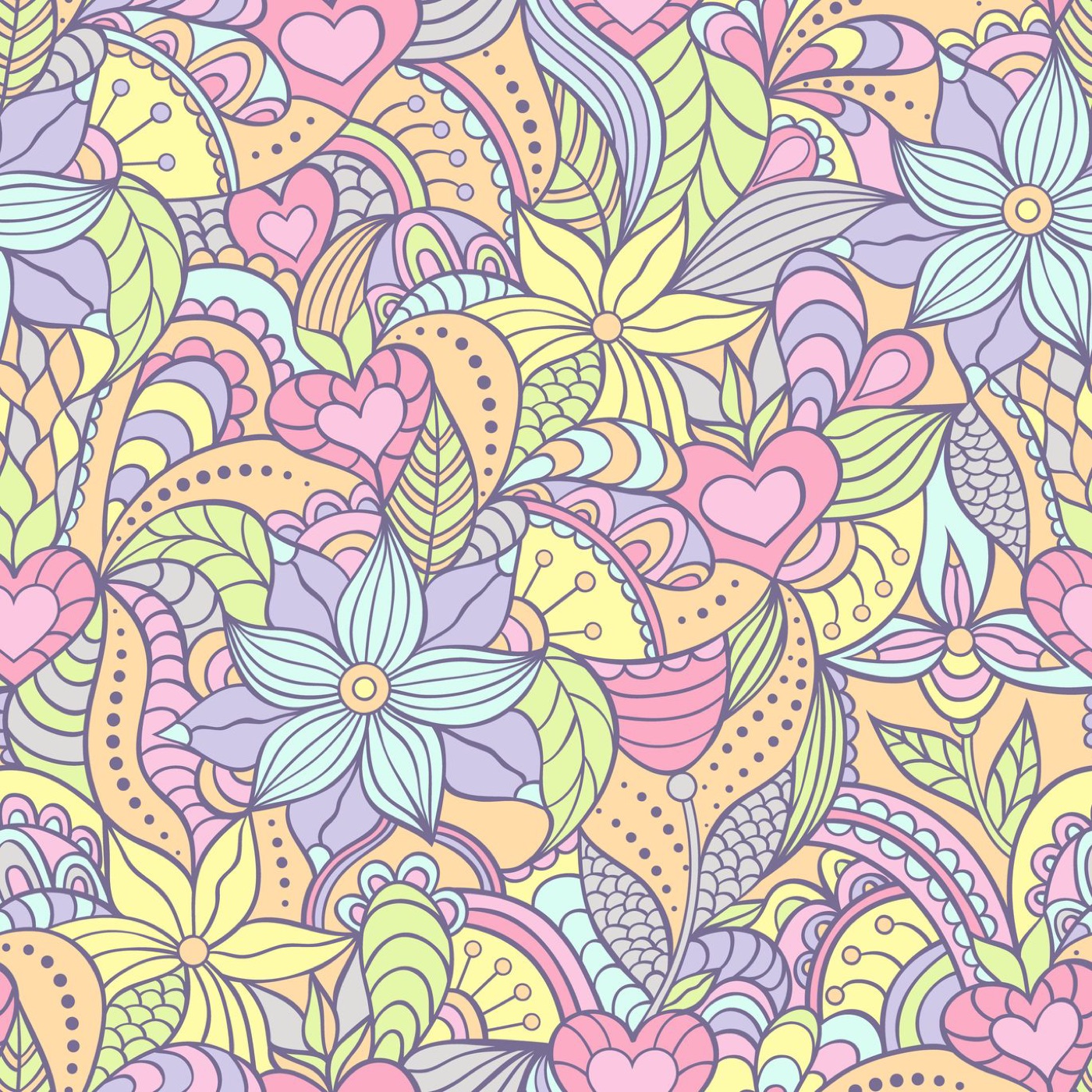 Vibrant Floral Dream — pastel Steam Deck skin
