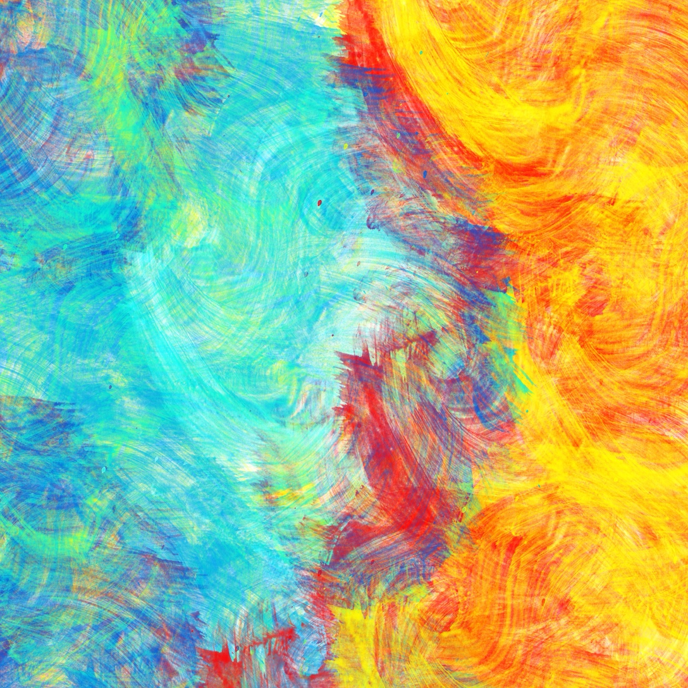 Vibrant Painted Canvas — psychedelic Kindle skin