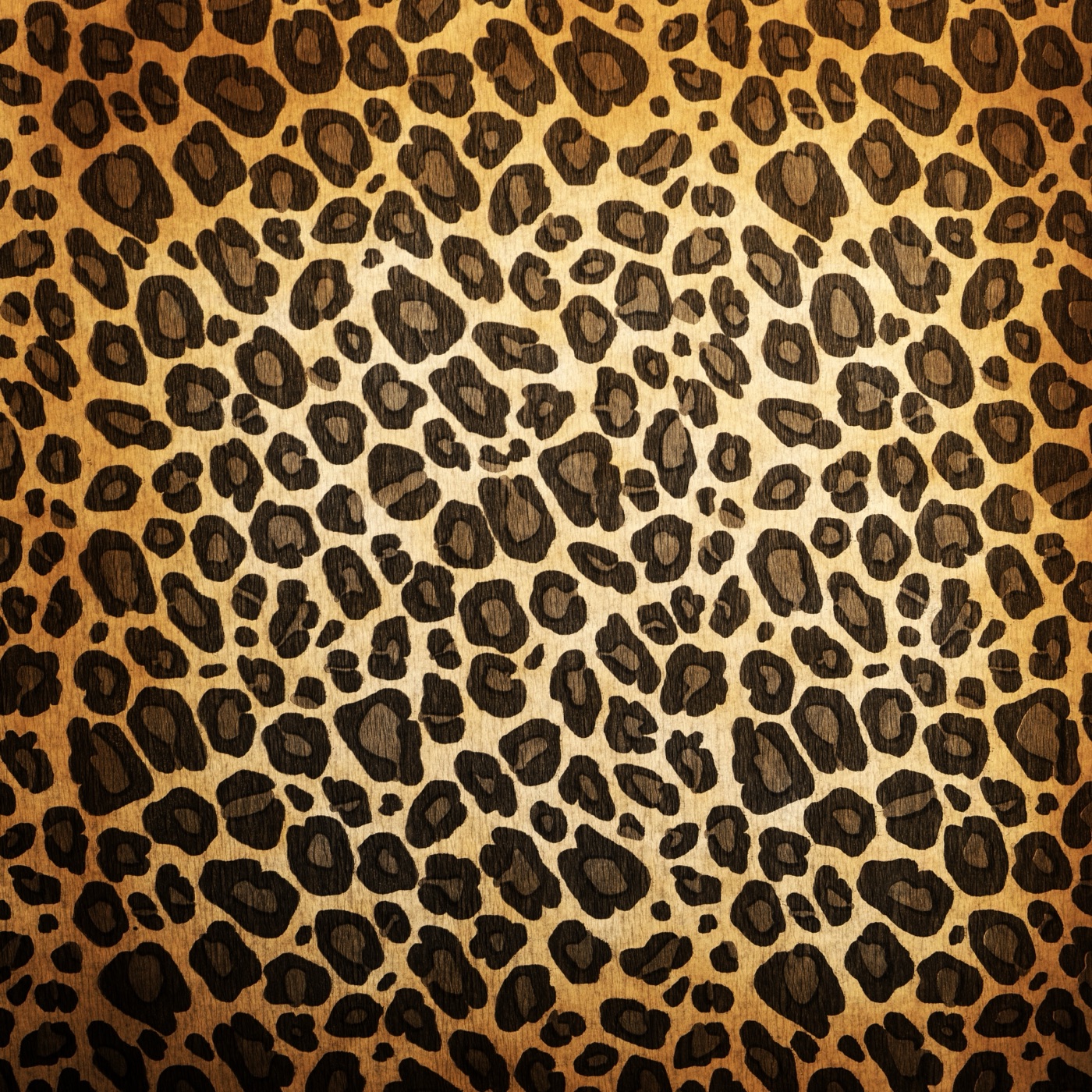 Vibrant Leopard Print — gold Laptop skin