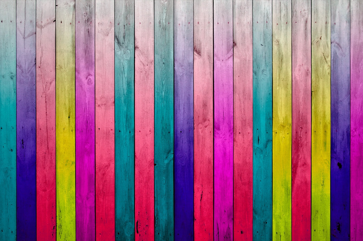 Vibrant Wood Strips — rainbow MagicBand skin