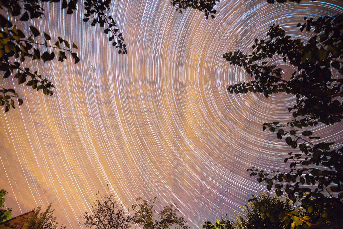 Vibrant Night Sky — psychedelic Laptop skin