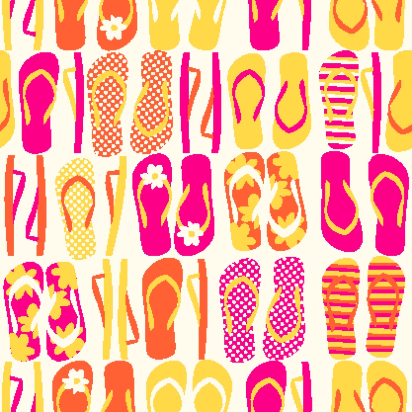 Flip Flop Fun — retro Kindle skin