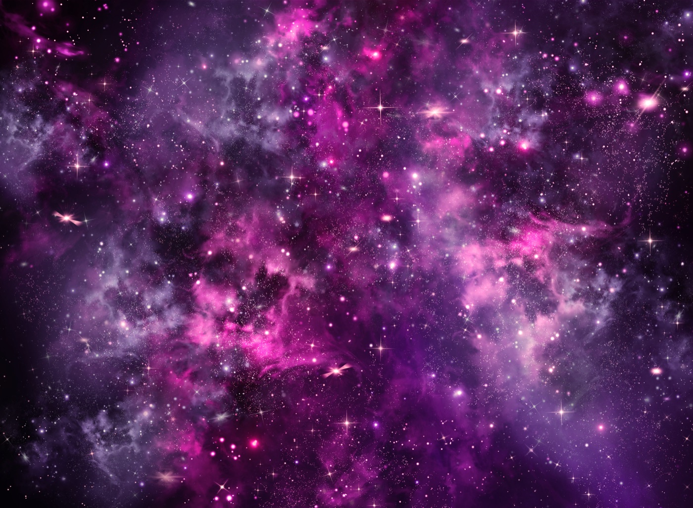 Vibrant Deep Space — purple iPhone skin