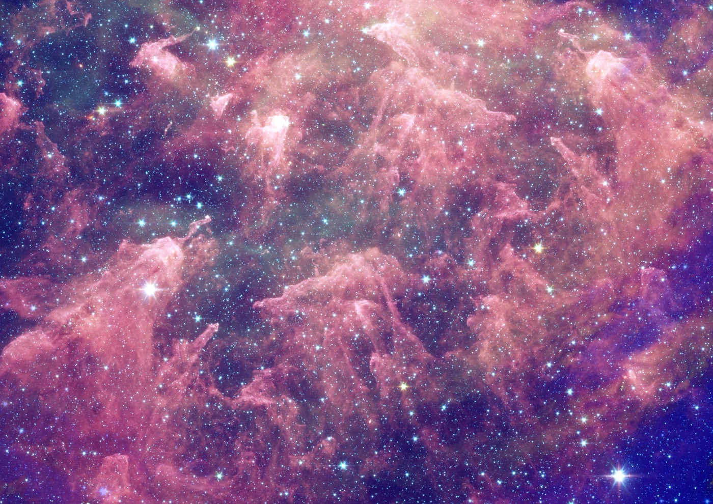 Vibrant Pink Nebula — psychedelic Nintendo Switch skin