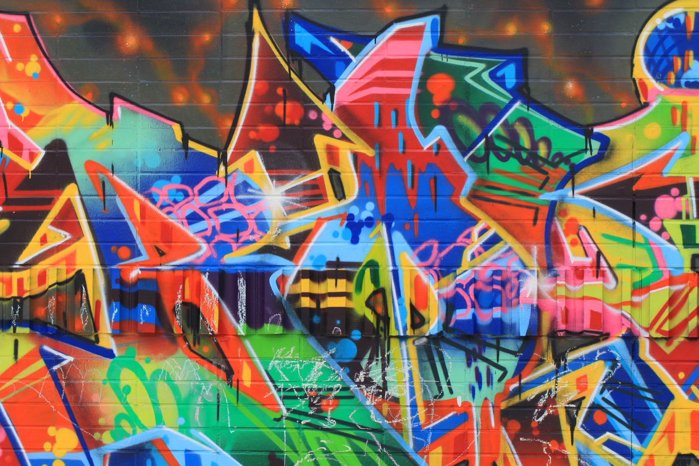 Vibrant Urban Graffiti — psychedelic Nintendo Switch skin