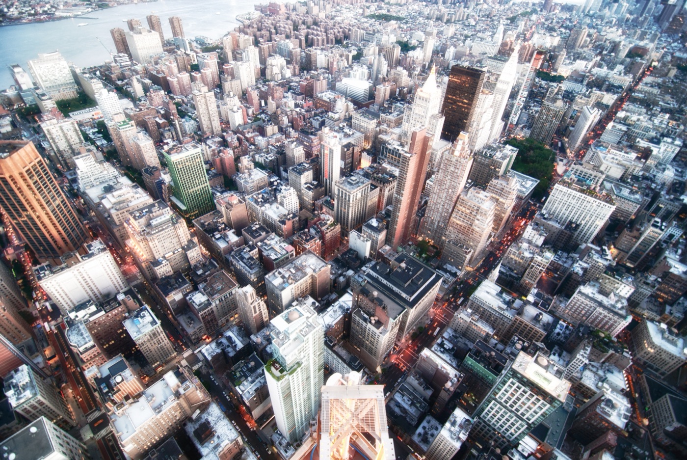Vintage Aerial Cityscape — gray iPad skin