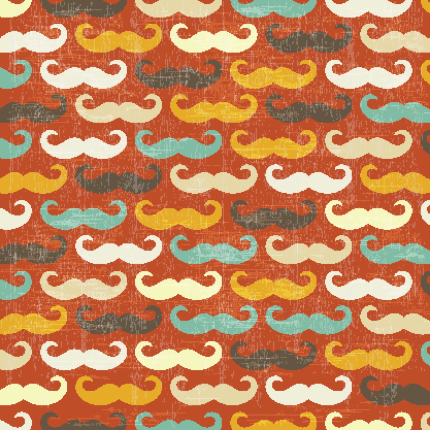 Mustache Vintage Pattern — vintage MacBook skin