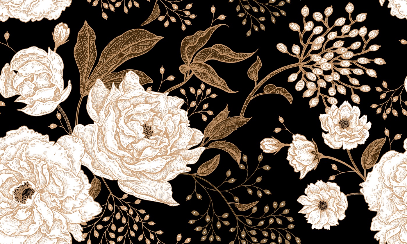 Vintage Peonies And Roses — cream MagicBand skin