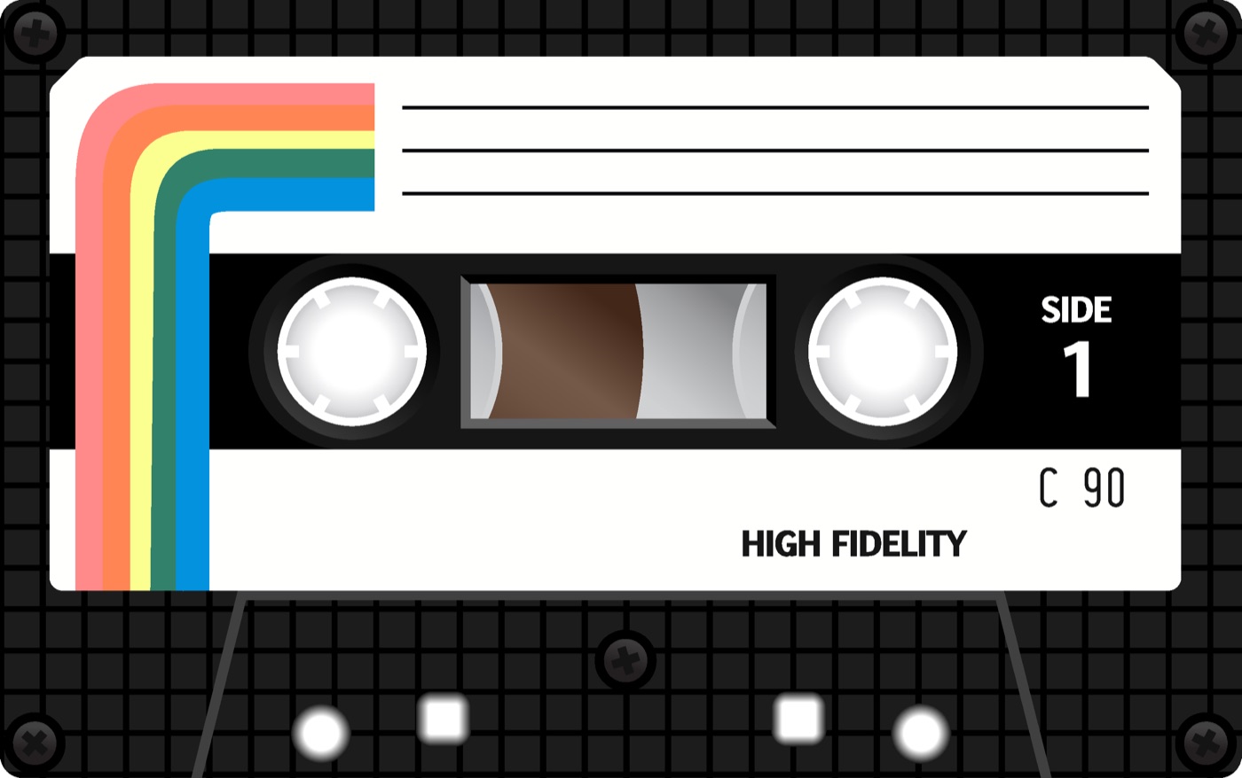 Retro Audio Cassette — retro Laptop skin