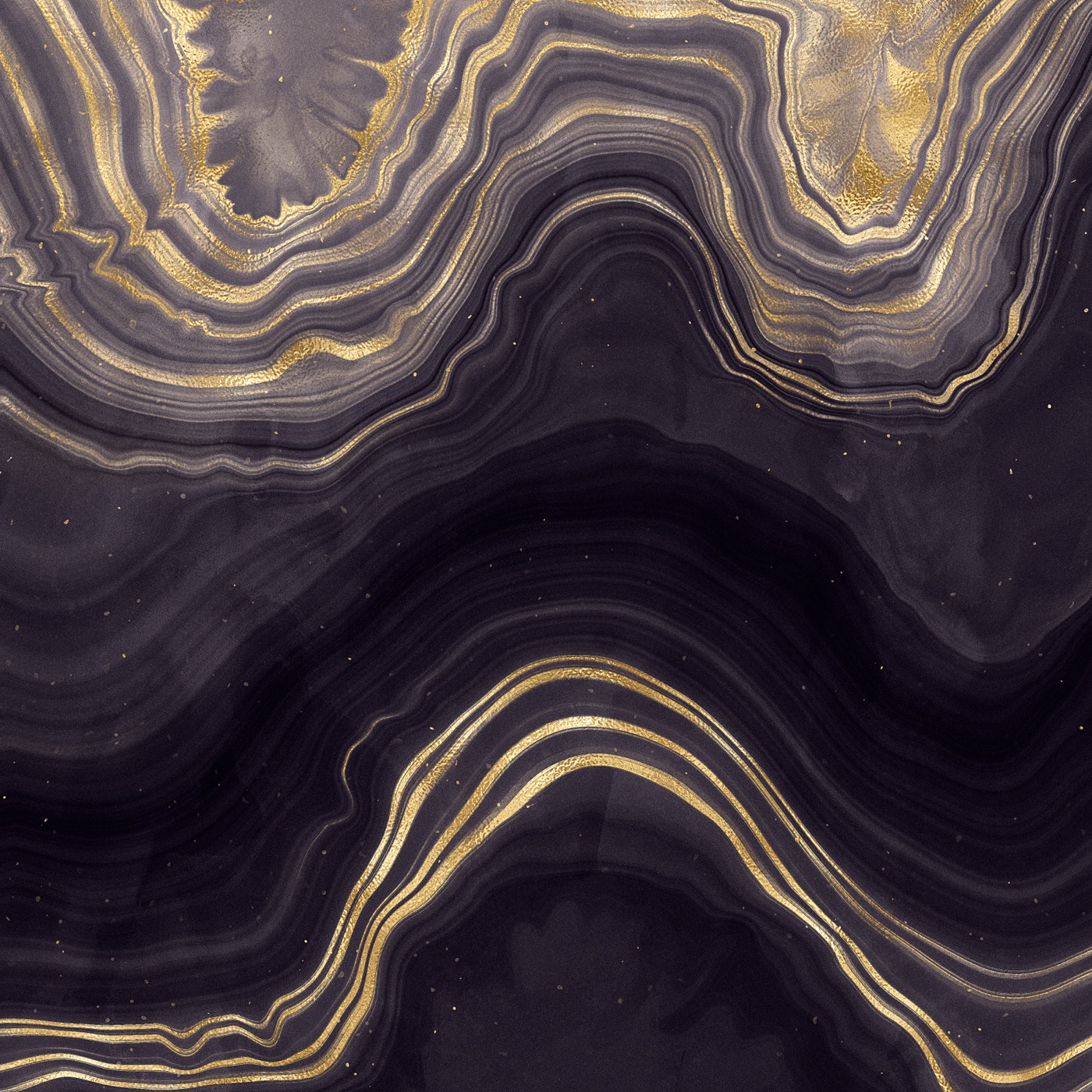 Vivid Agate Veins — gold Laptop skin