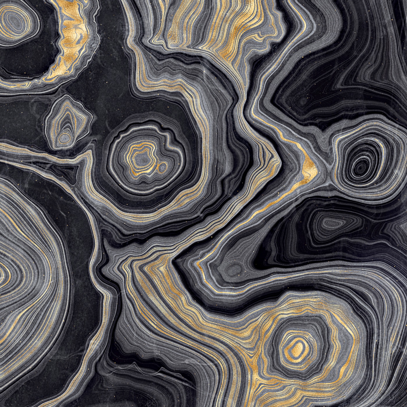 Vivid Agate Vein — gold Laptop skin