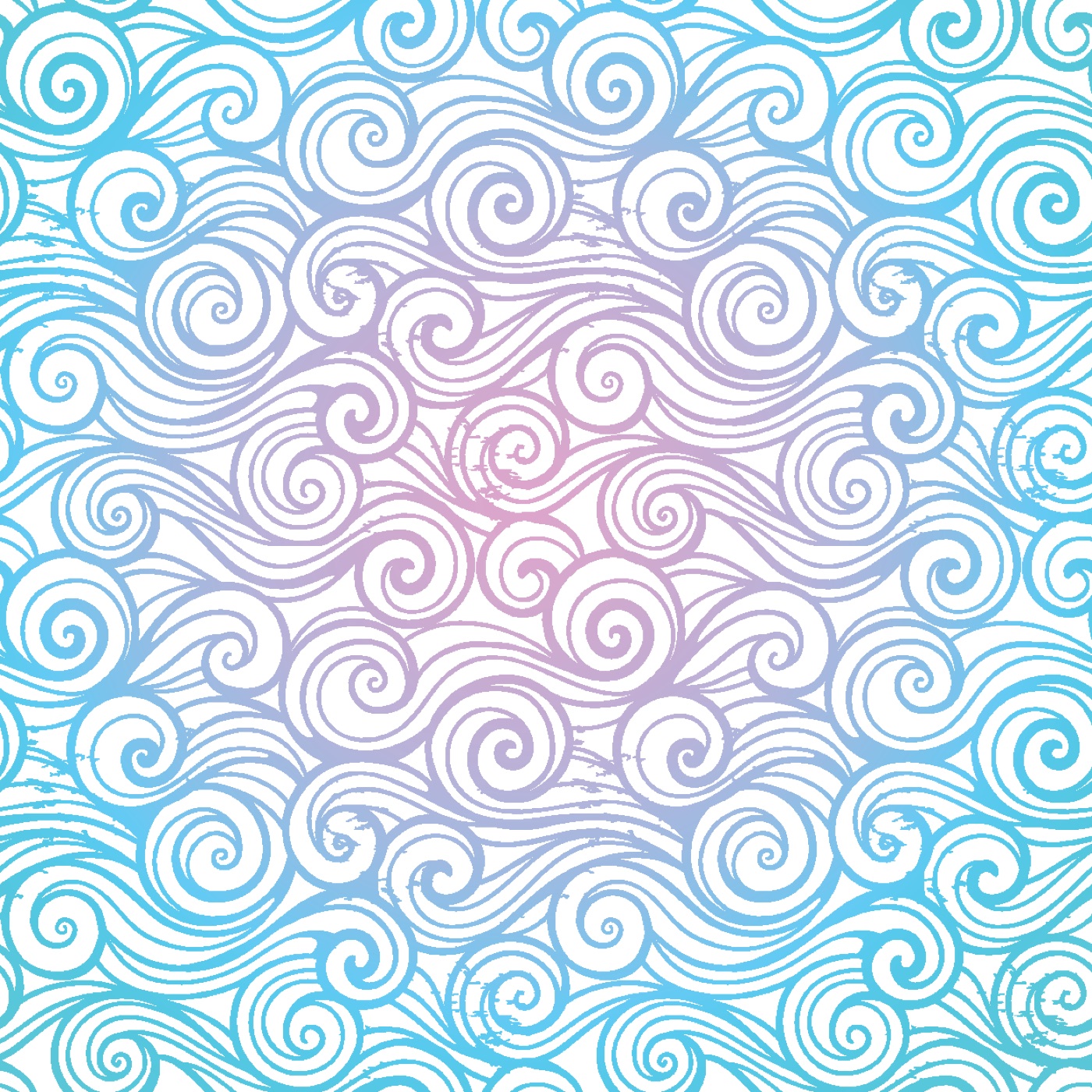 Vivid Gradient Swirl — sky blue MacBook skin