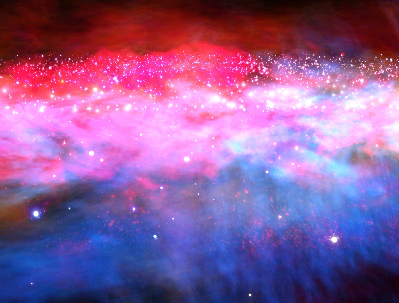 Vivid Space Dust — galaxy Kindle skin