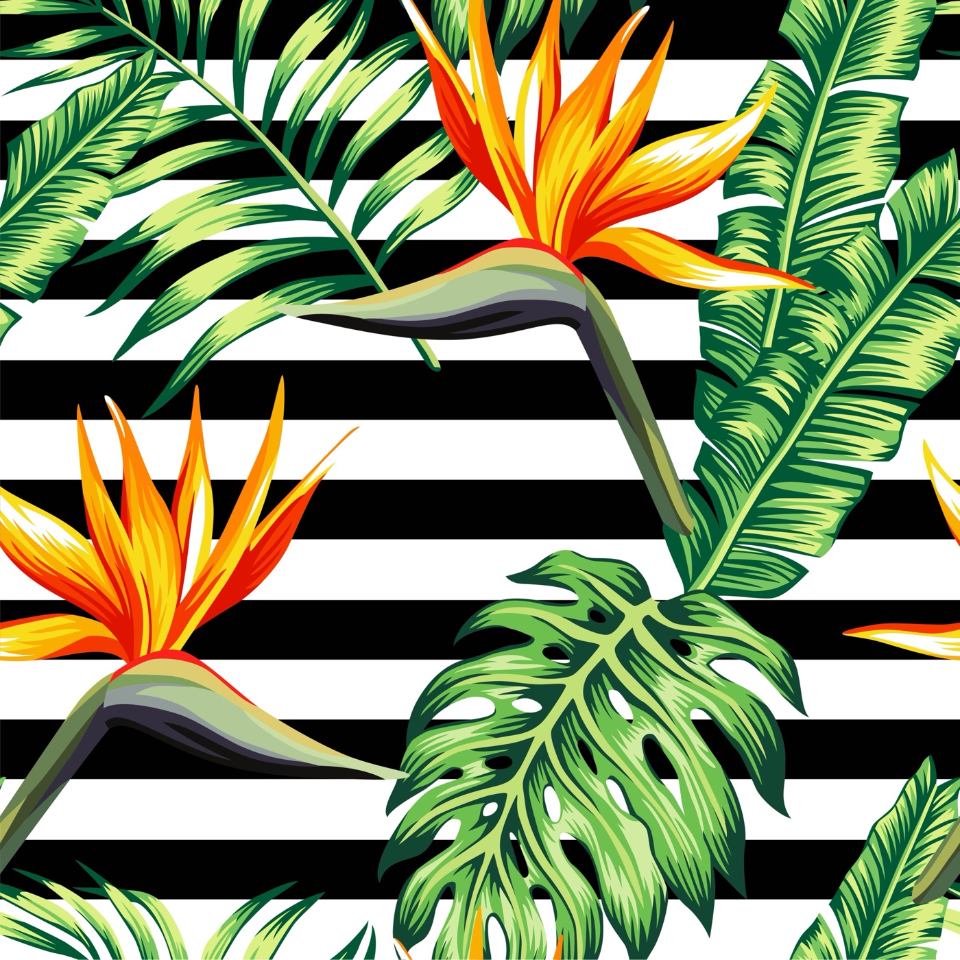 Vivid Tropical Stripes — tropical Steam Deck skin