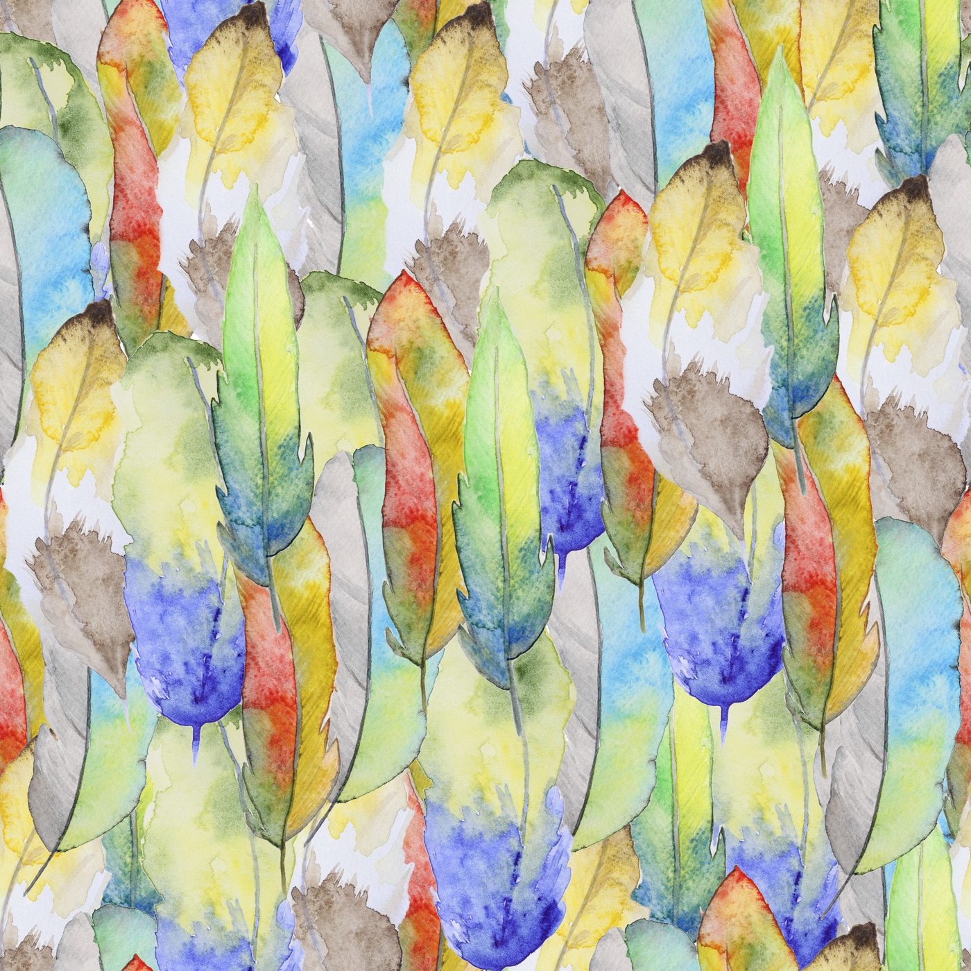 Vivid Feather Overlay — boho iPad skin