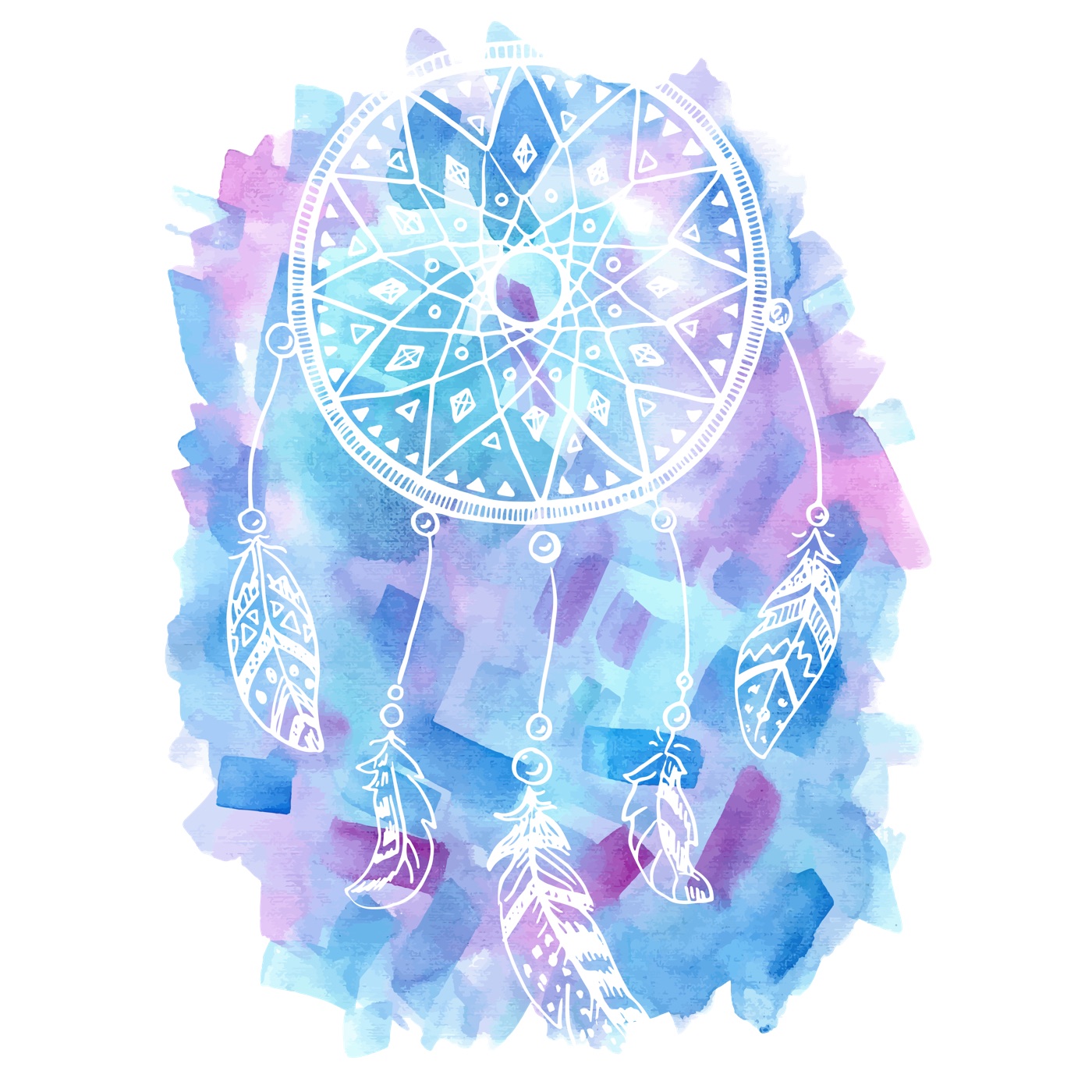 Dreamcatcher Watercolor — lavender Kindle skin