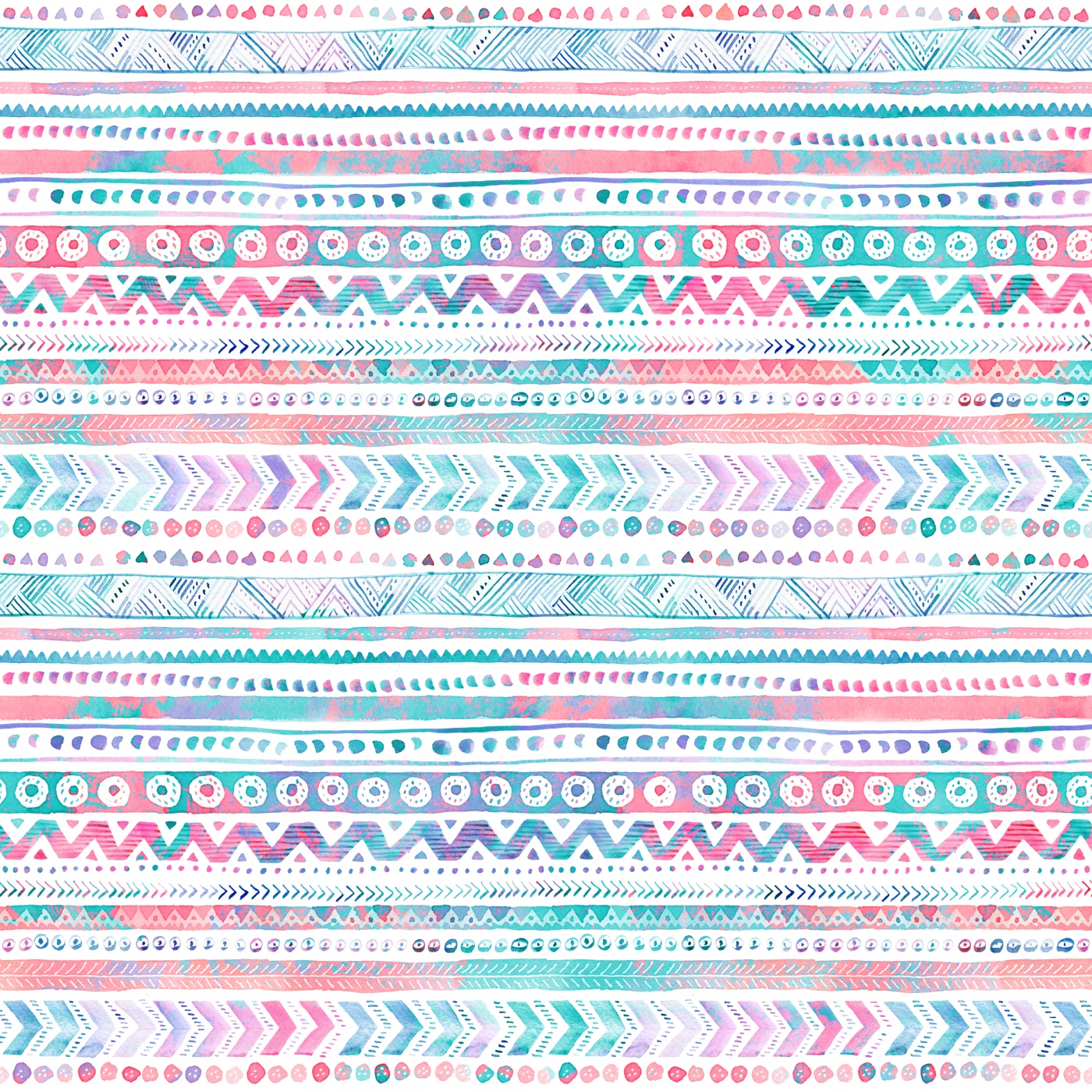 Boho Watercolor Stripes — boho iPad skin